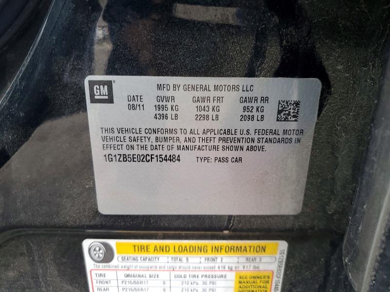 2012 Chevrolet Malibu ls
