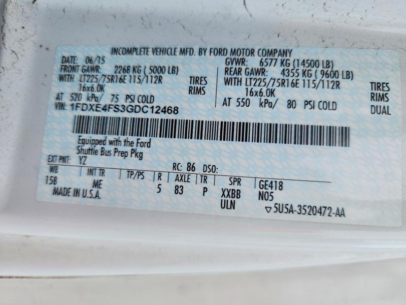 2016 Ford E450 Utility / Service Truck