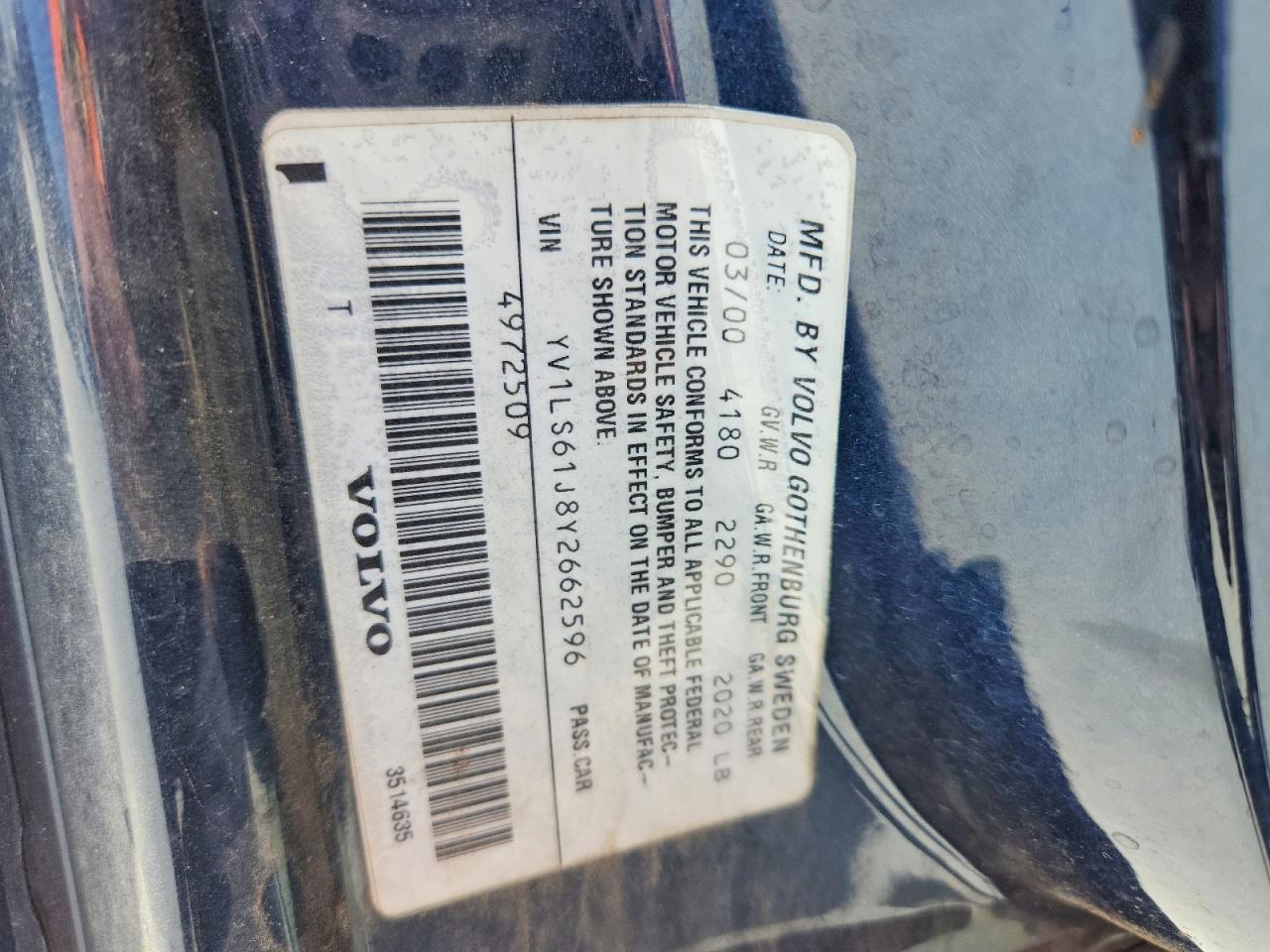 2000 Volvo S70 Base