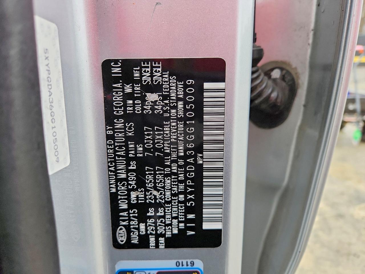 2016 KIA Sorento lx