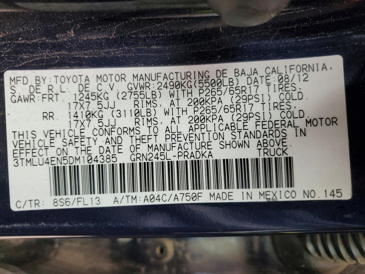 2013 Toyota Tacoma V6