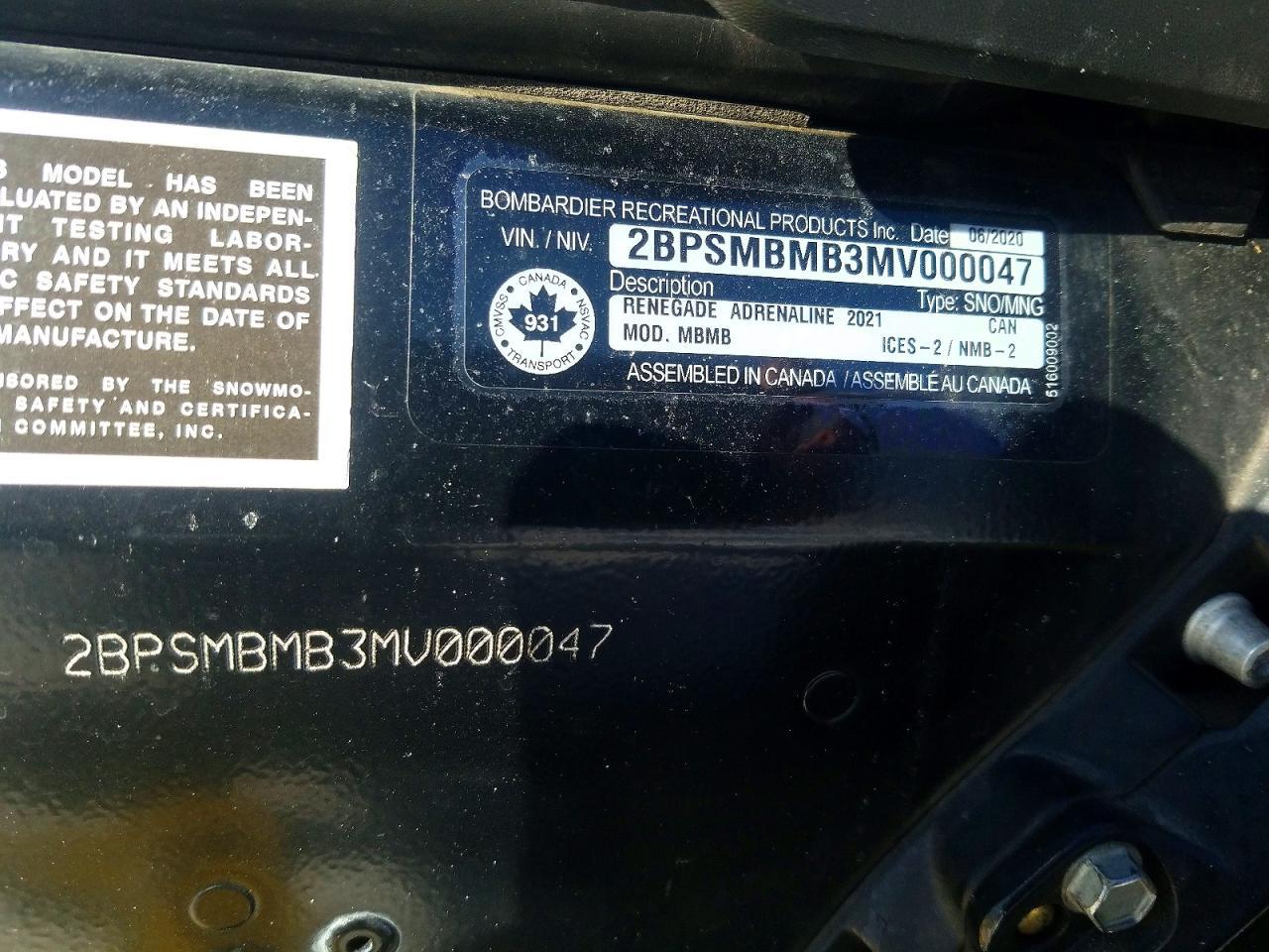 2021 Skidoo Renegade