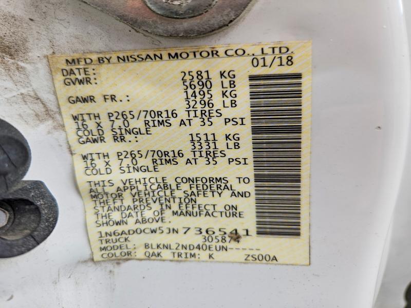 2018 Nissan Frontier SV V6