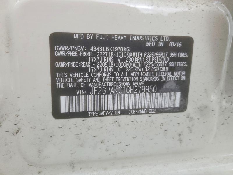 2016 Subaru Crosstrek Limited