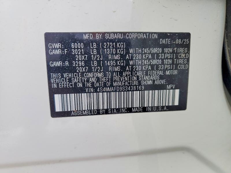 2025 Subaru Ascent Onyx Edition
