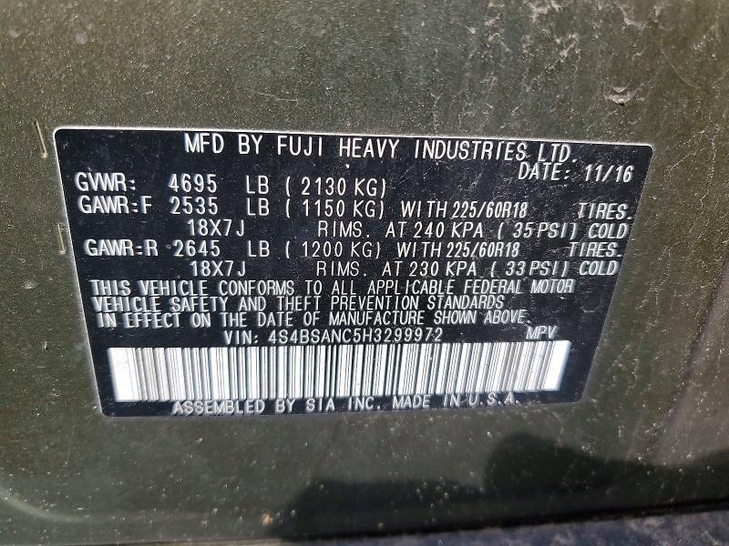 2017 Subaru Outback 2.5i Limited
