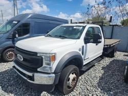 Salvage cars for sale from Copart Apopka, FL: 2020 Ford F550 Super Duty Flatbed Truck