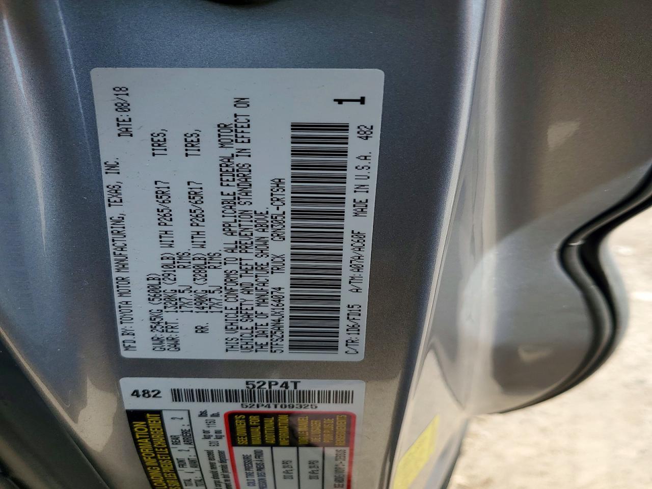 2018 Toyota Tacoma TRD Sport