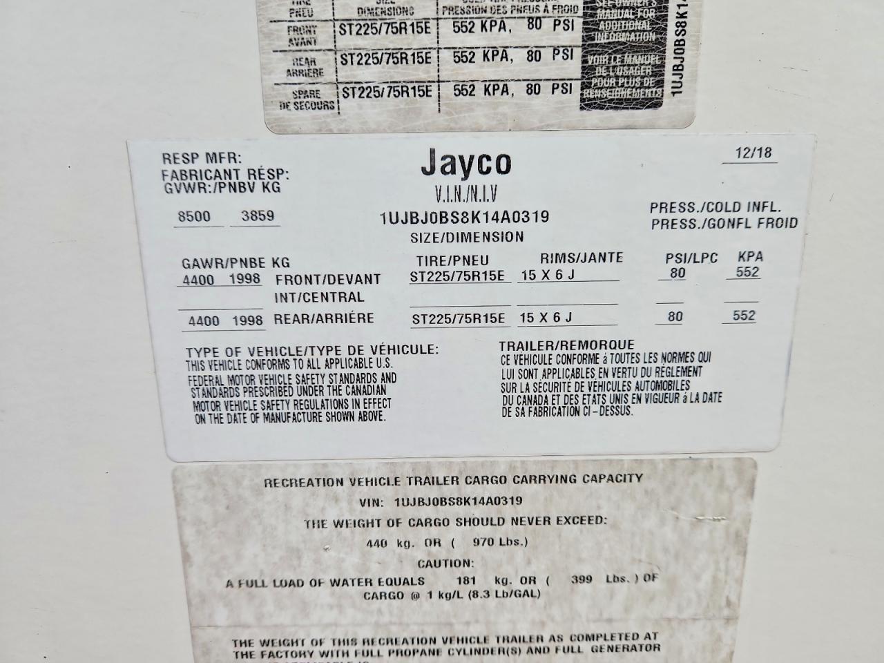 2019 Jayco Jayco