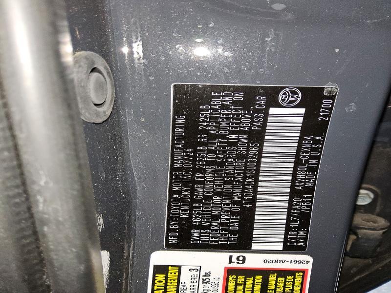 2025 Toyota Camry le