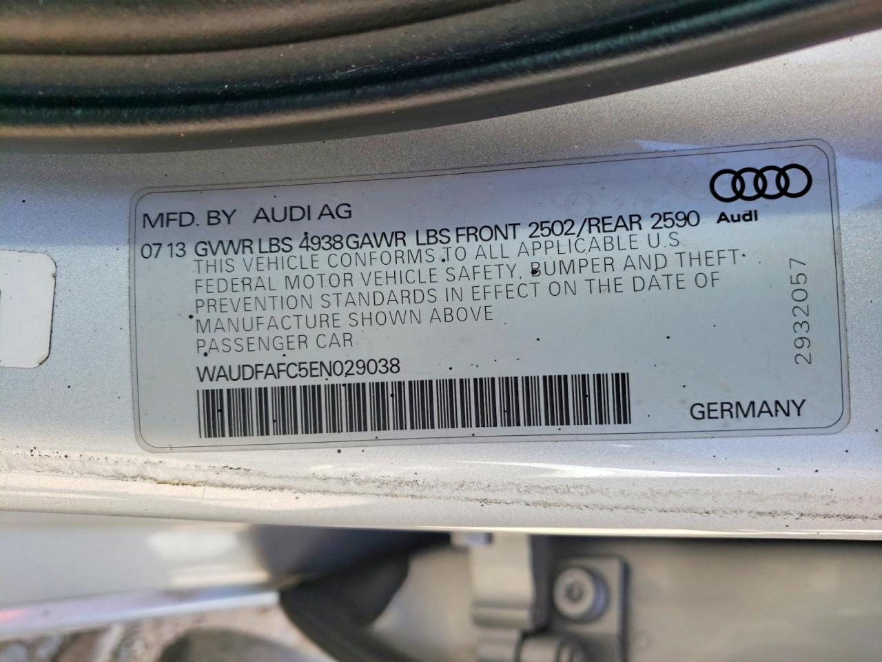 2014 Audi A6 Premium Plus