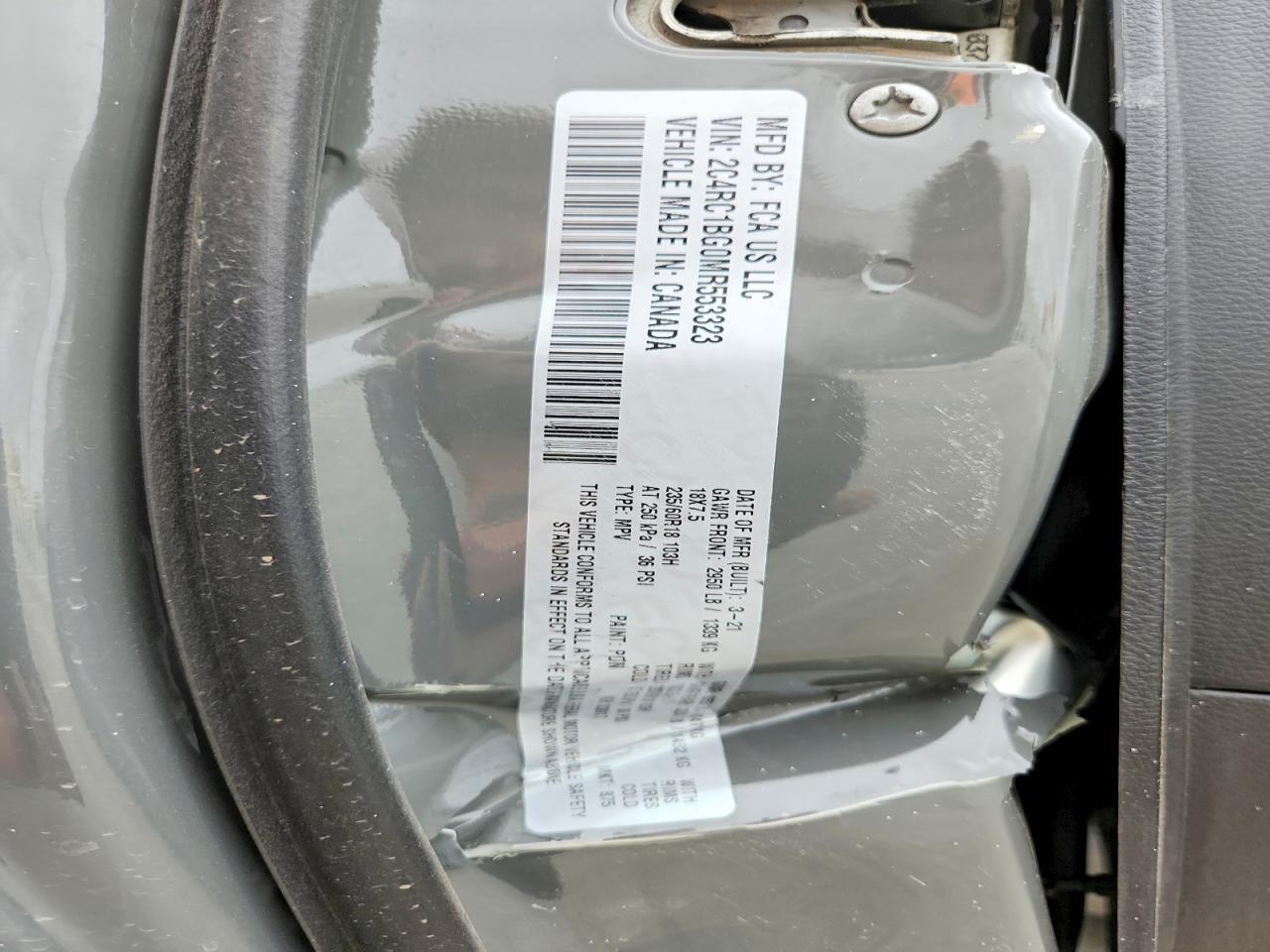 2021 Chrysler Pacifica Touring l