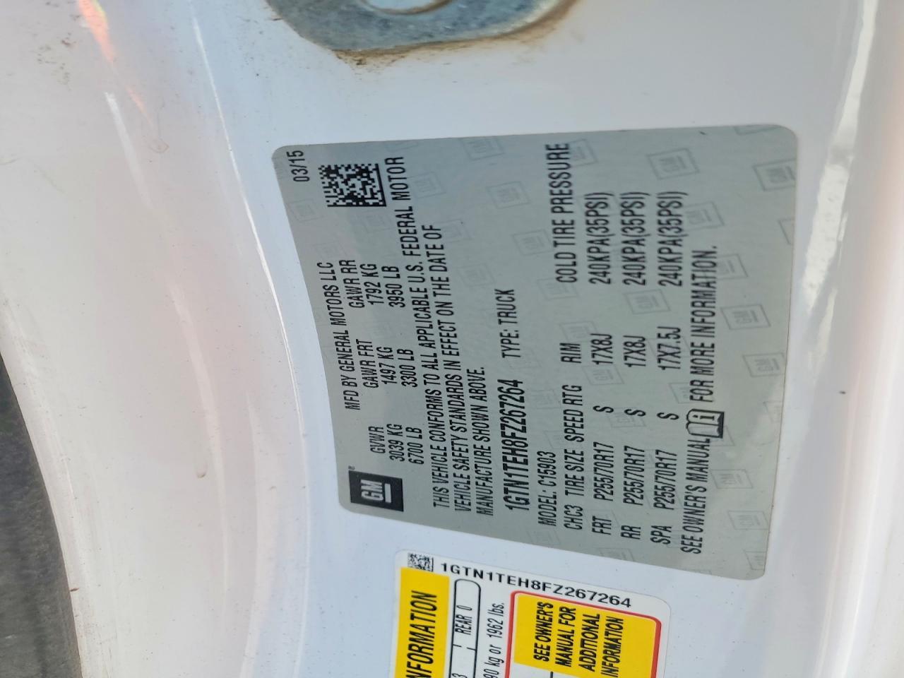 2015 GMC Sierra C1500