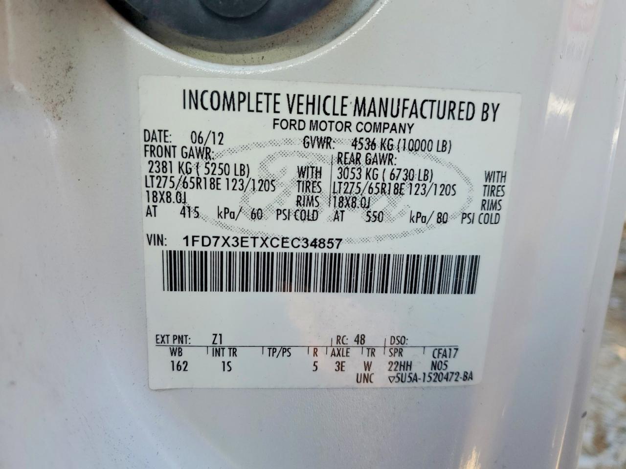 2012 Ford F350 Super Duty Utility / Service Truck