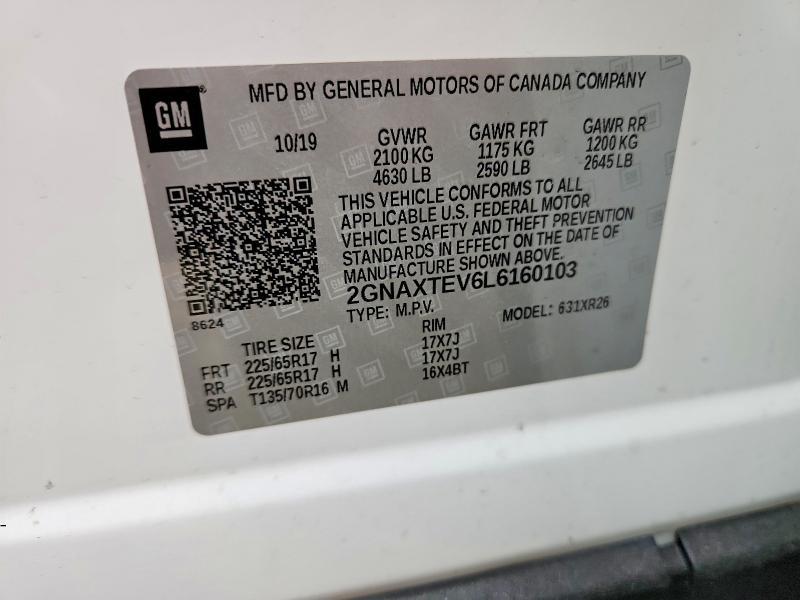 2020 Chevrolet Equinox lt