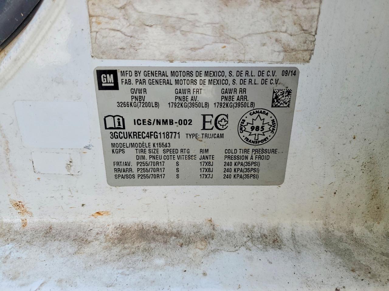 2015 Chevrolet Silverado K1500 LT