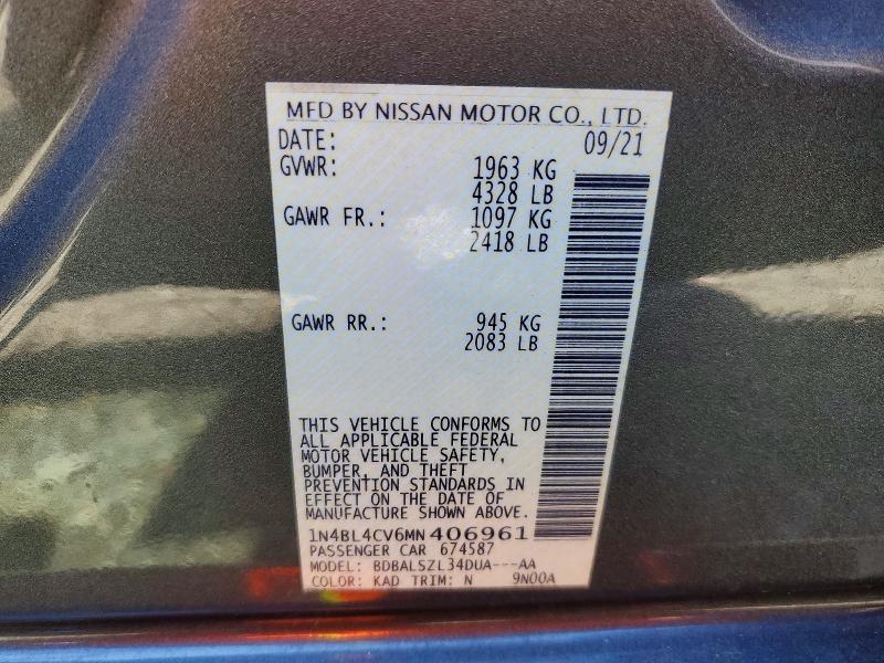 2021 Nissan Altima 2.5 sr