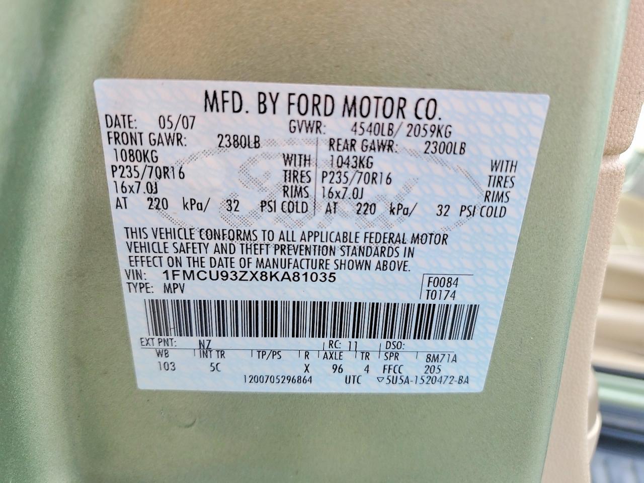 2008 Ford Escape xlt