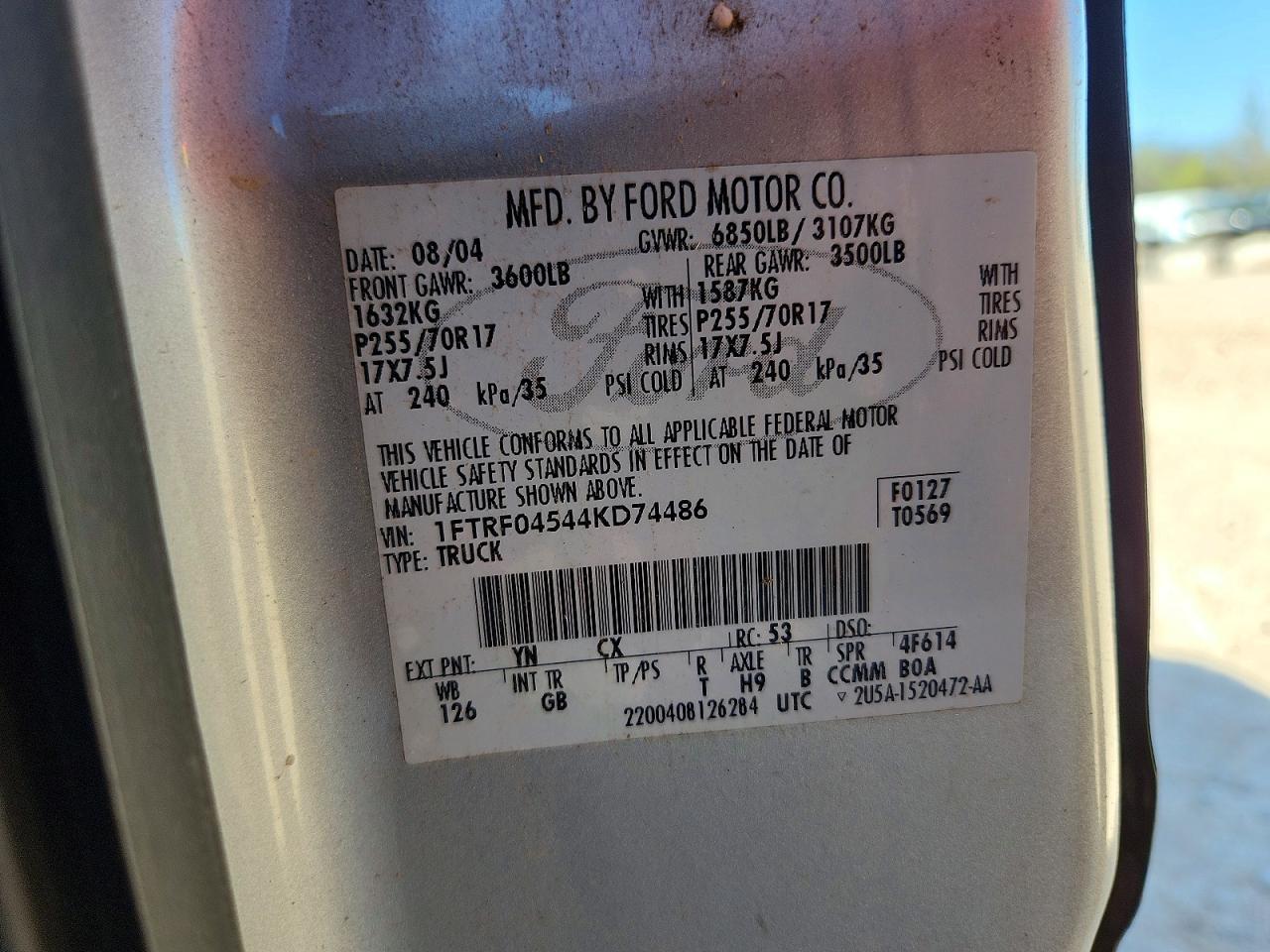 2004 Ford F150
