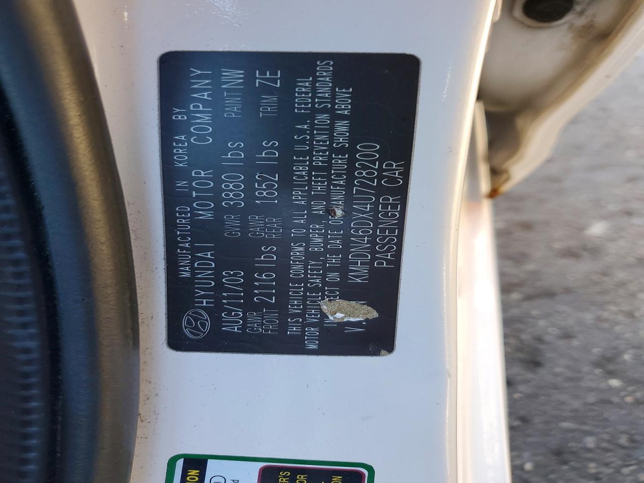 2004 Hyundai Elantra gls