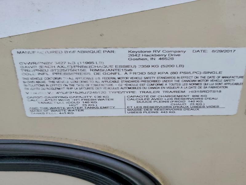 2018 Keystone Hideout Camper