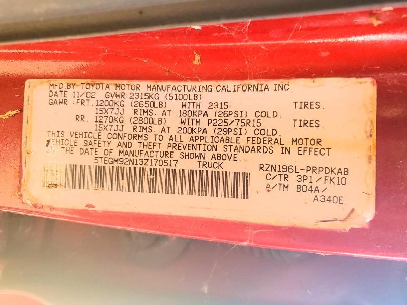 2003 Toyota Tacoma Prerunner