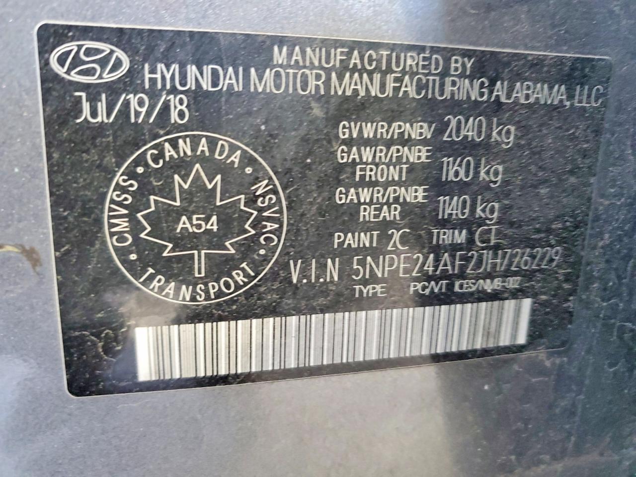 2018 Hyundai Sonata se