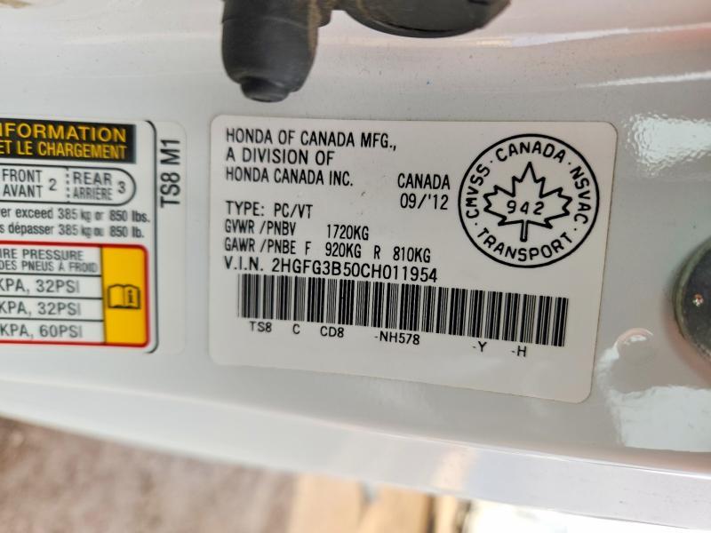 2012 Honda Civic Unknown