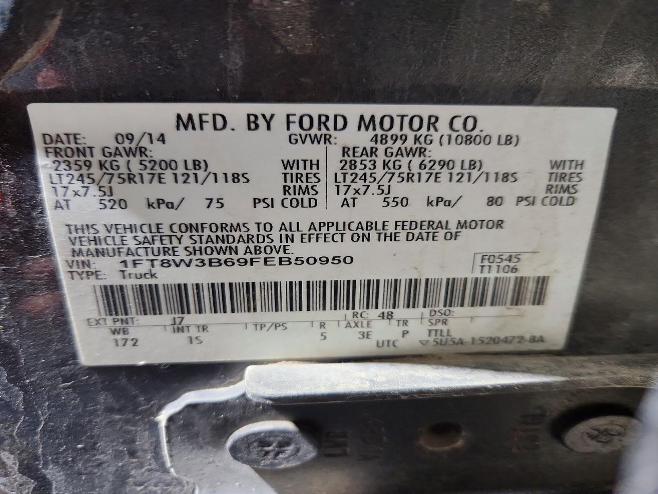 2015 Ford F350 Super Duty