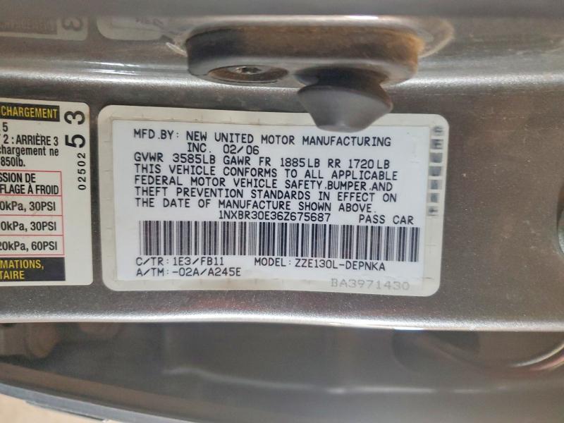 2006 Toyota Corolla le