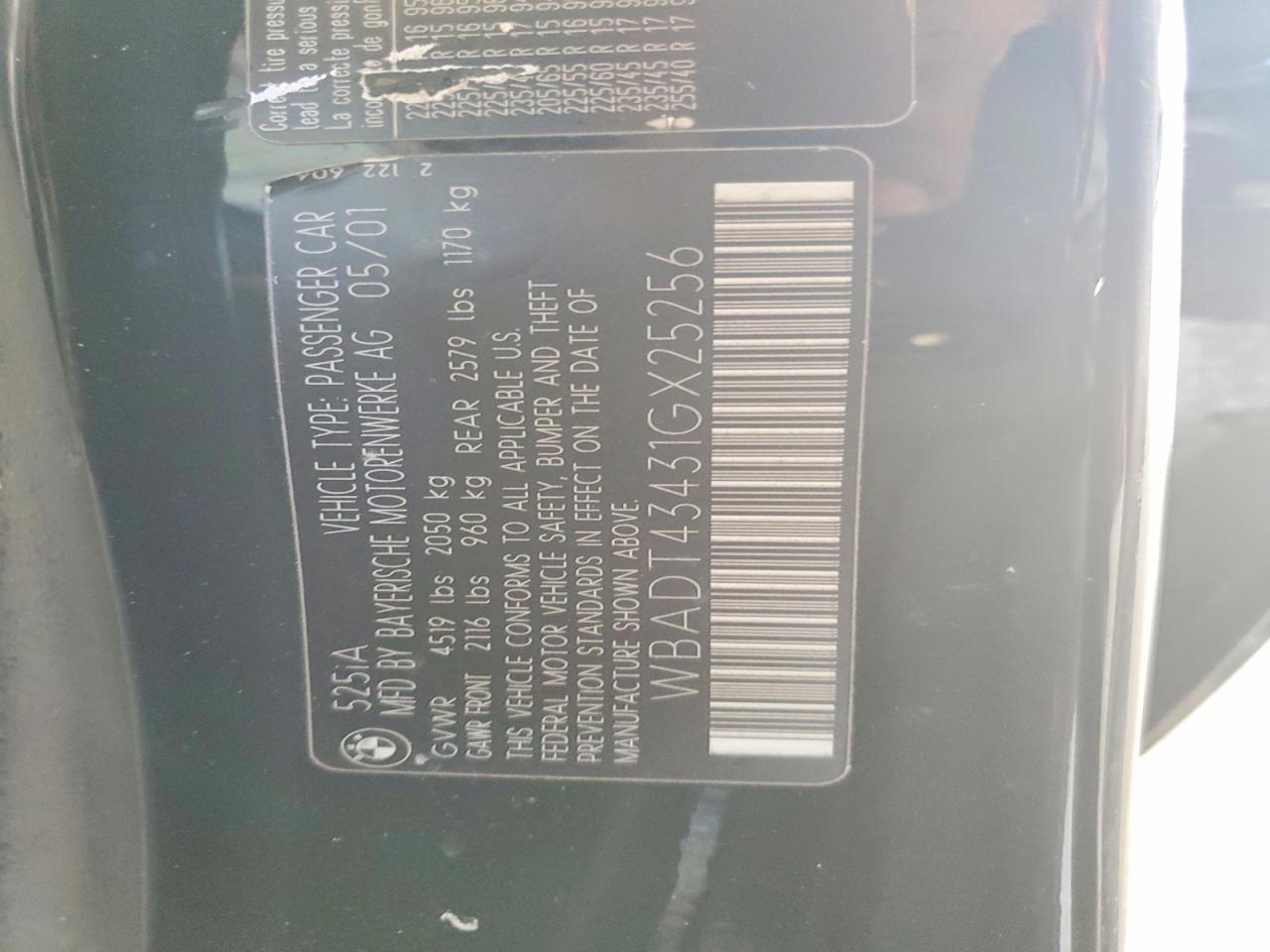 2001 BMW 525 i Automatic