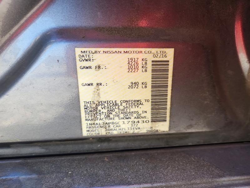 2016 Nissan Altima 2.5 sr