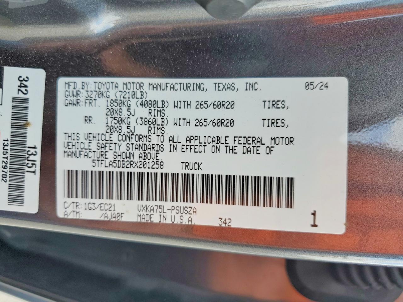 2024 Toyota Tundra SR5-4X4