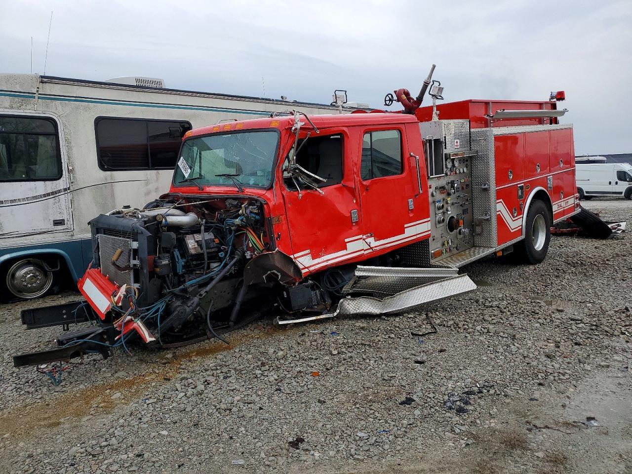 2001 International 4900 Pumper Fire Truck