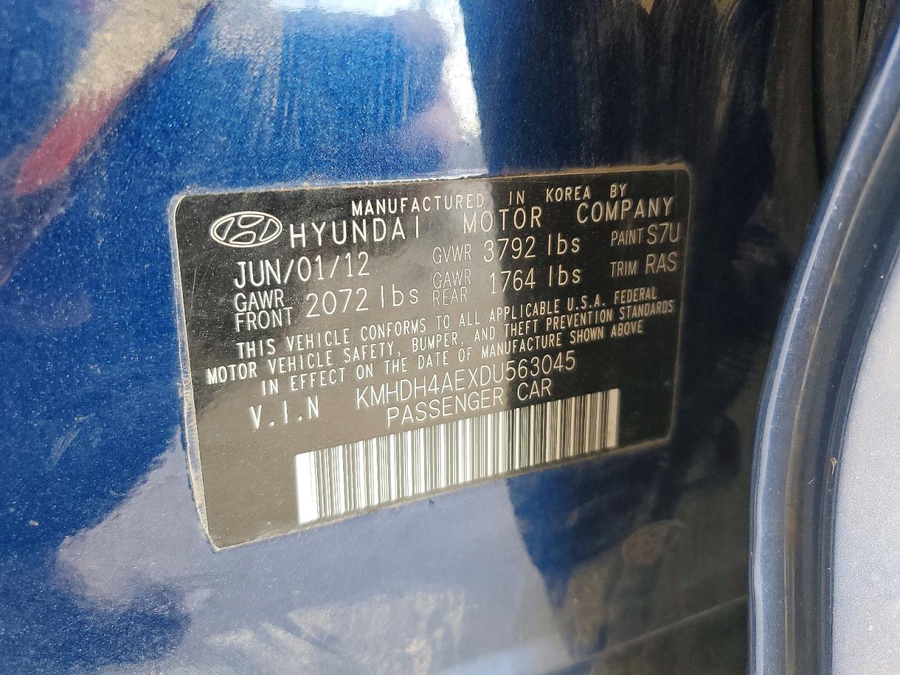 2013 Hyundai Elantra gls