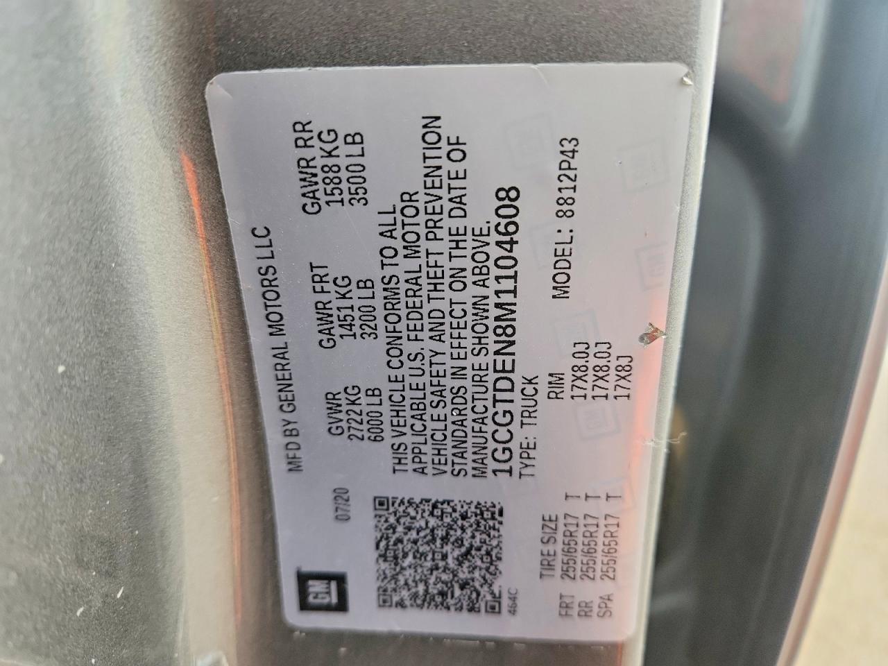 2021 Chevrolet Colorado Z71