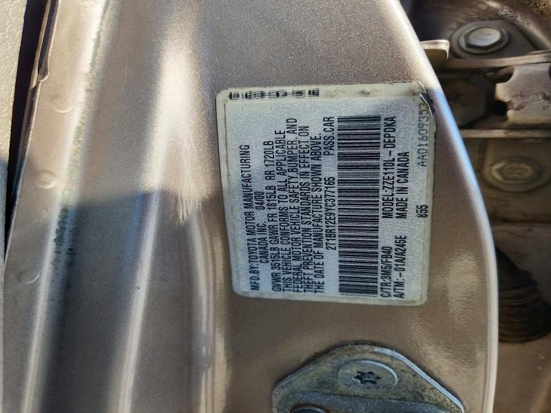 2000 Toyota Corolla ve