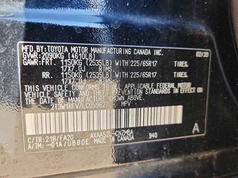 2020 Toyota Rav4 xle