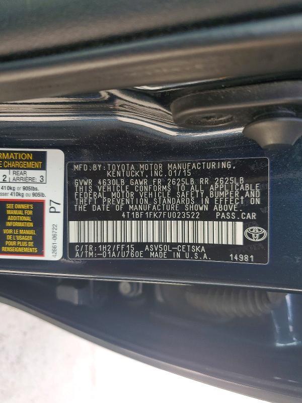 2015 Toyota Camry se