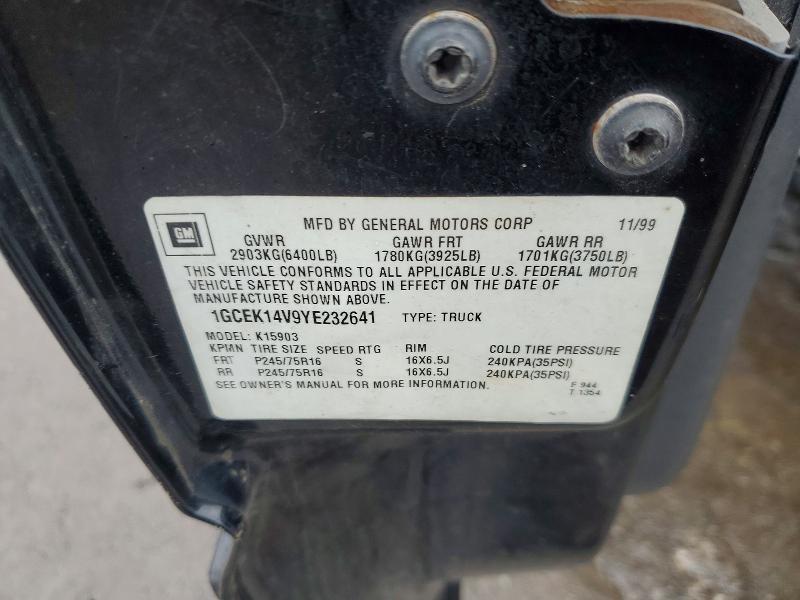 2000 Chevrolet Silverado K1500