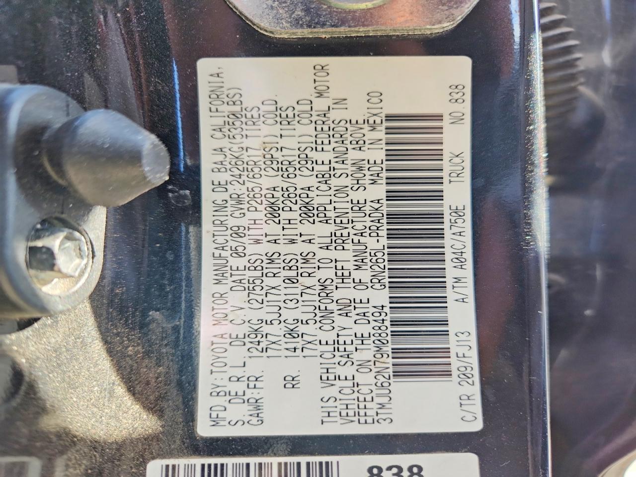 2009 Toyota Tacoma Prerunner V6