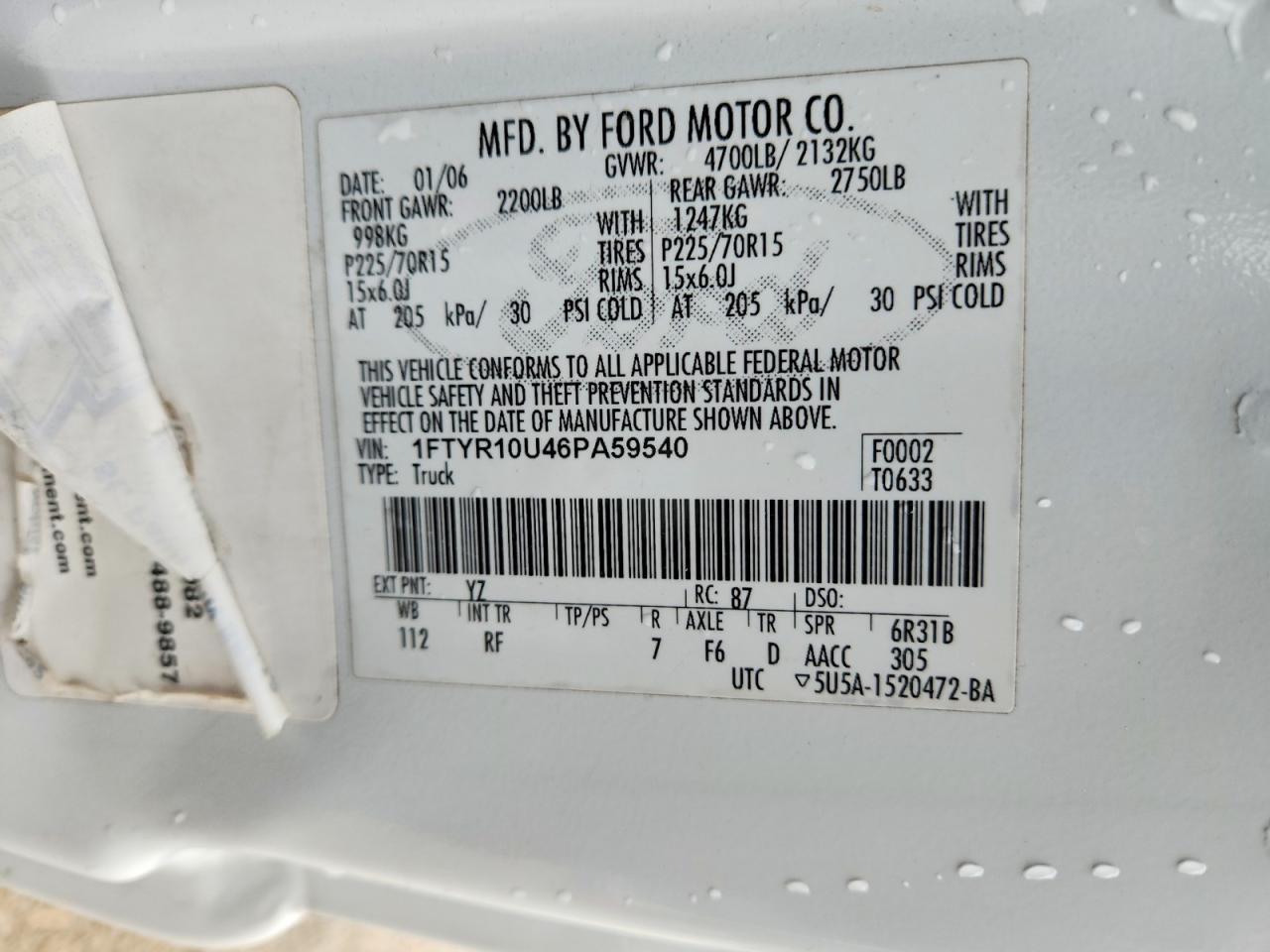 2006 Ford Ranger