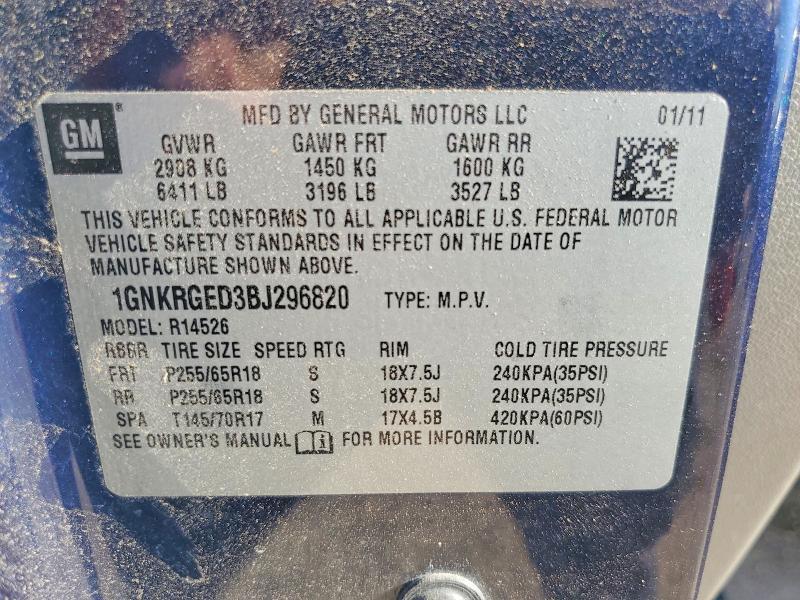 2011 Chevrolet Traverse lt