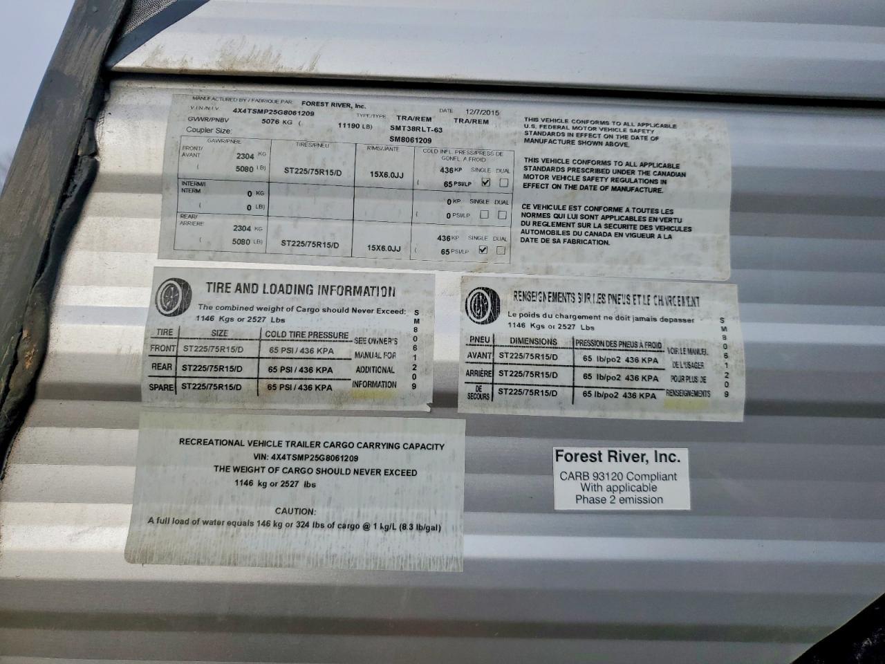 2016 Foresriver Salem Towables