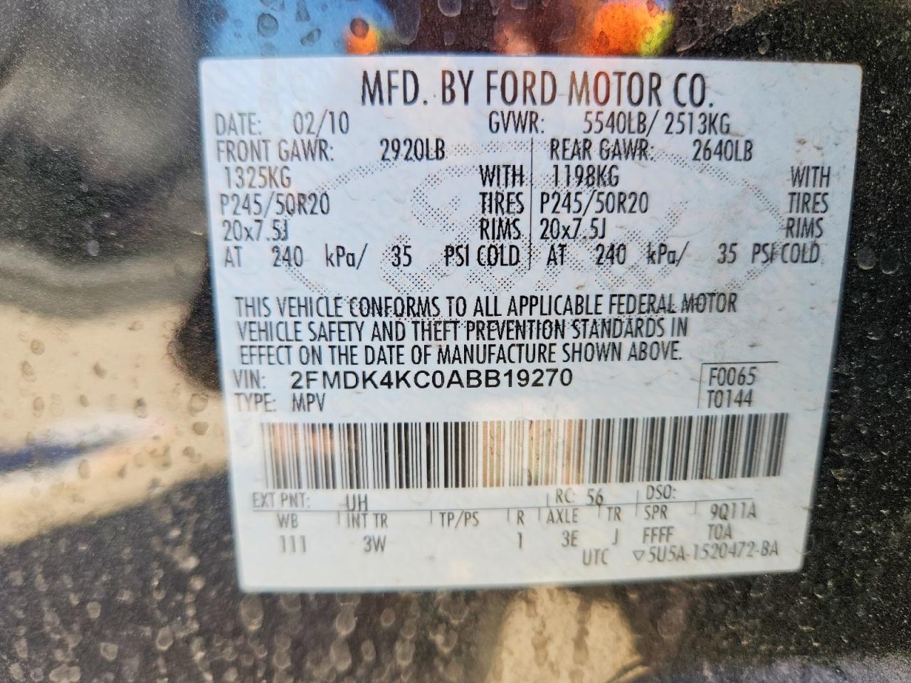2010 Ford Edge Limited