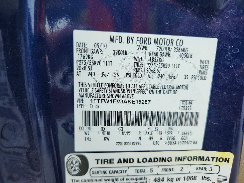 2010 Ford F150 Supercrew