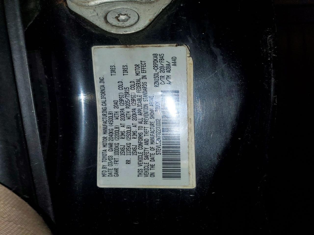 2003 Toyota Tacoma Base