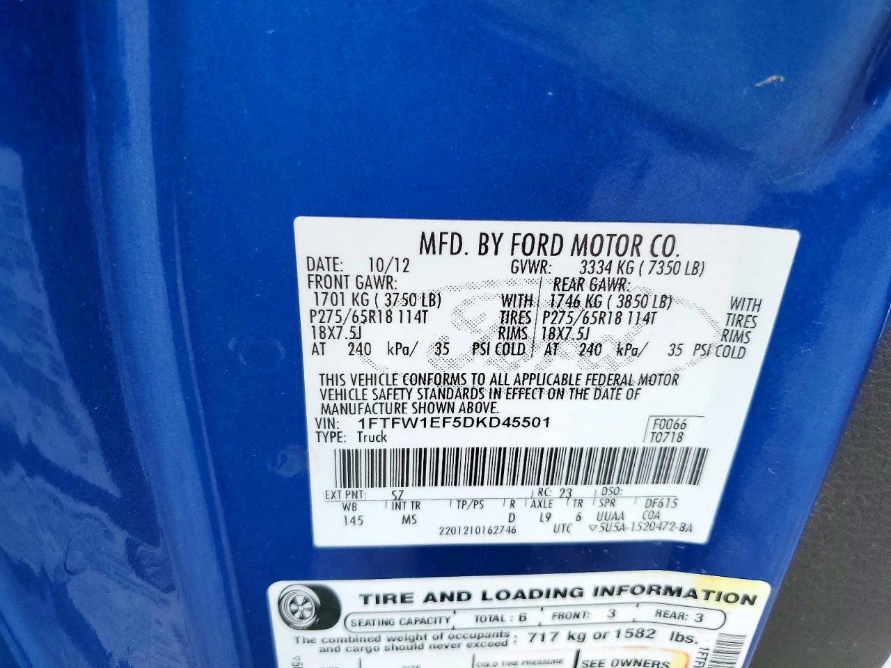 2013 Ford F150 Supercrew