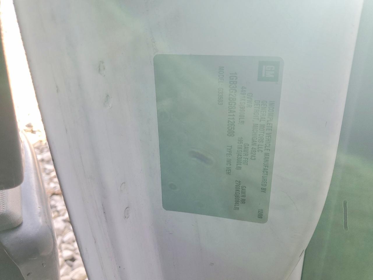 2010 Chevrolet Express G3500