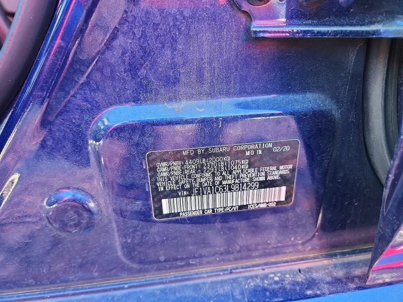 2020 Subaru Wrx Premium